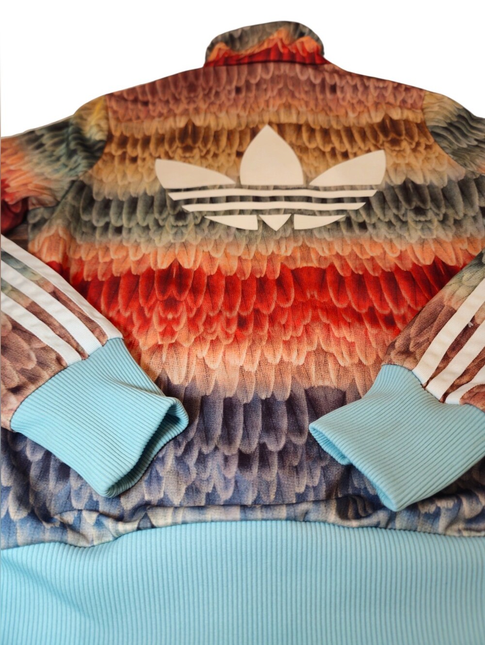adidas x FARM Rio Menire Firebird Feather Track Jacket Multicolor XS - Picture 4 of 13